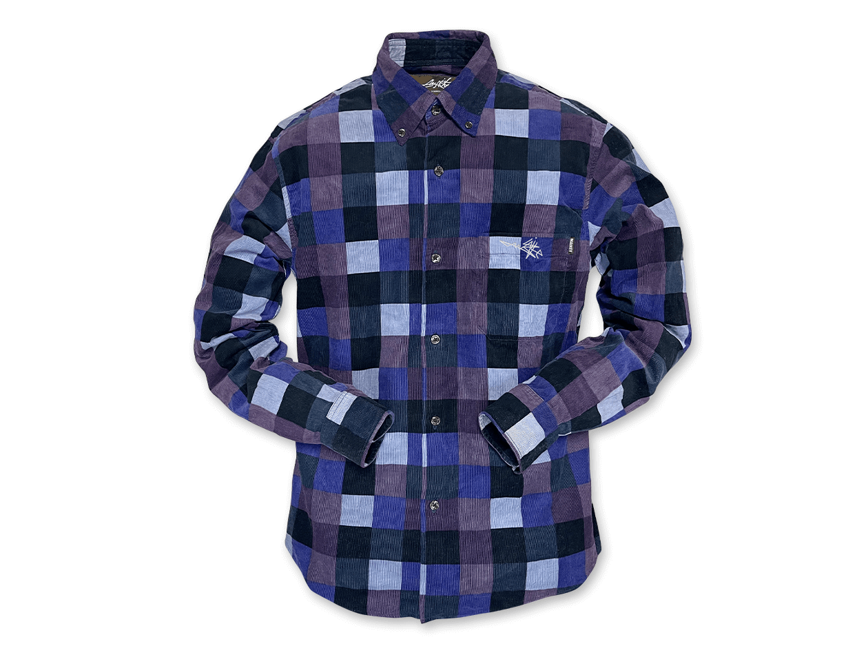 BLUE BLUE　BLUE BLUEブロックチェックジャケット OMBRE CHECK SHIRT / BLUE – SC WEB STORE