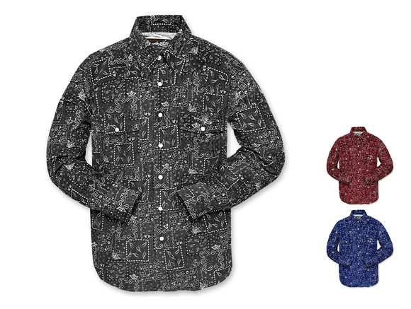 PAISLEY SNAP CORDUROY