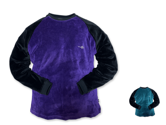 VIVID VELOUR RAGLAN